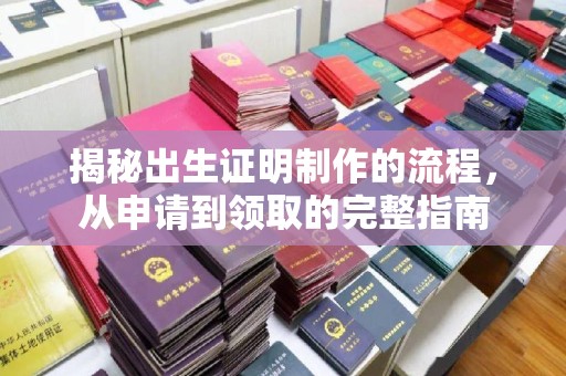 长宁揭秘出生证明制作的流程，从申请到领取的完整指南