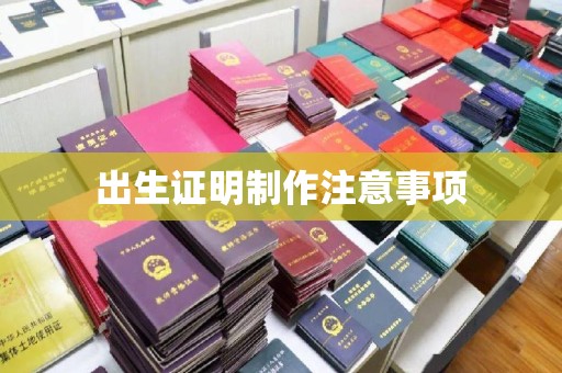 长宁出生证明制作注意事项