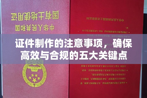 长宁证件制作的注意事项，确保高效与合规的五大关键点